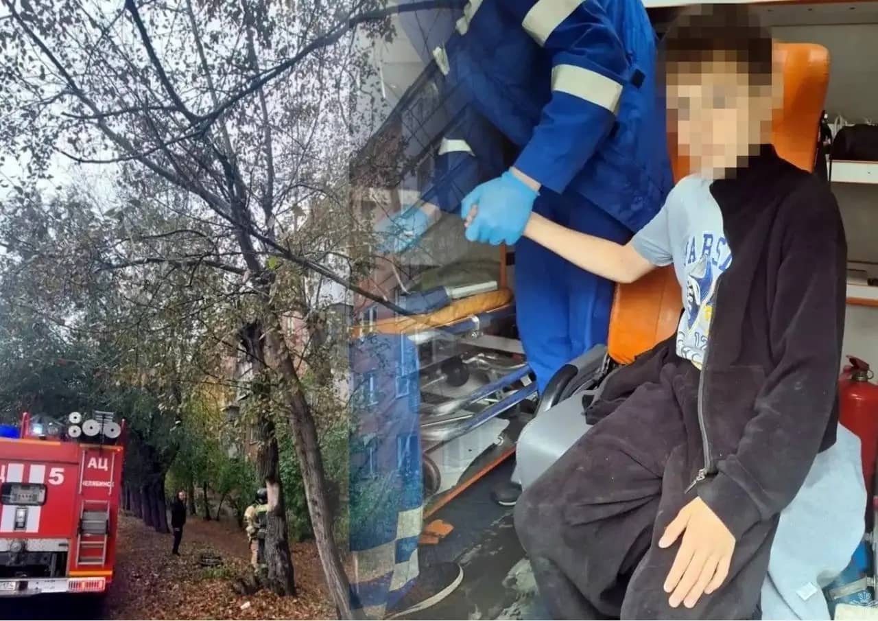 В Челябинске спасатели сняли мальчика с карниза четвёртого этажа